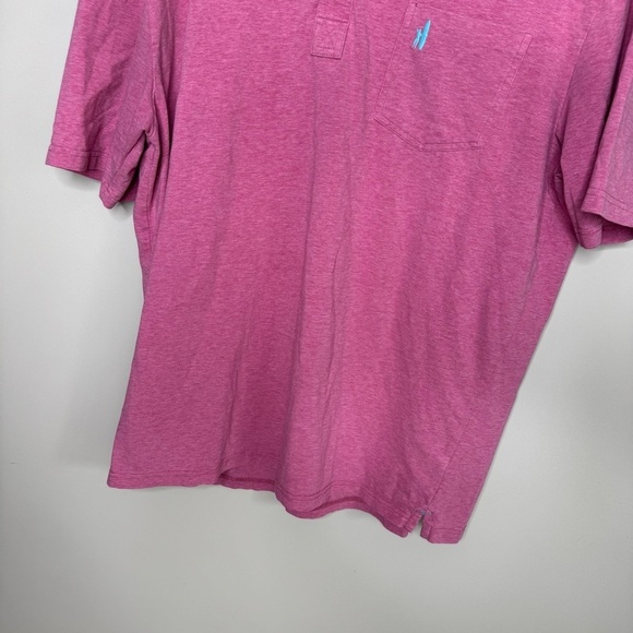 Johnnie-O Pink Polo Shirt Classic Design - Picture 3 of 6